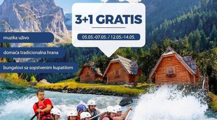 Rafting na Tari – specijalna ponuda u maju 3+1 gratis Rafting na Tari - specijalna ponuda u maju 3+1 gratis