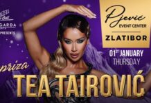 Event centar Pjević repriza Nove godine sa vatrenom Teom Tairović! pjević-event-centar-zlatibor-repriza-nove-godine-2026
