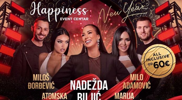 Happiness Event Centar Nova godina – spektakularan muzički provod sa čak četiri izvođača happiness-event-centar-nova-godina-2026