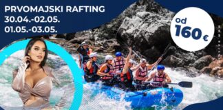 Prvi maj na Tari – dan za rafting, veče za koncert Tijane Milentijević Prvomajski rafting na Tari