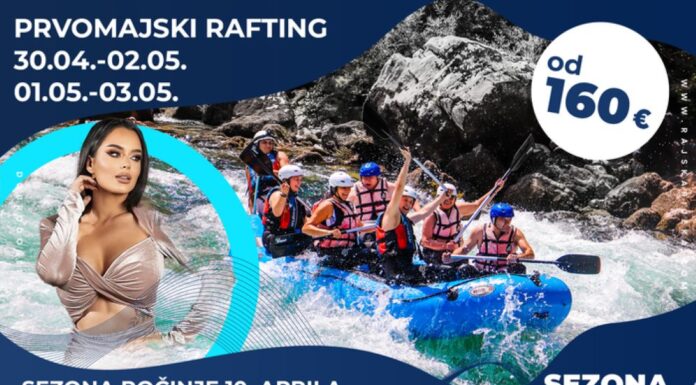 Prvi maj na Tari – dan za rafting, veče za koncert Tijane Milentijević Prvomajski rafting na Tari