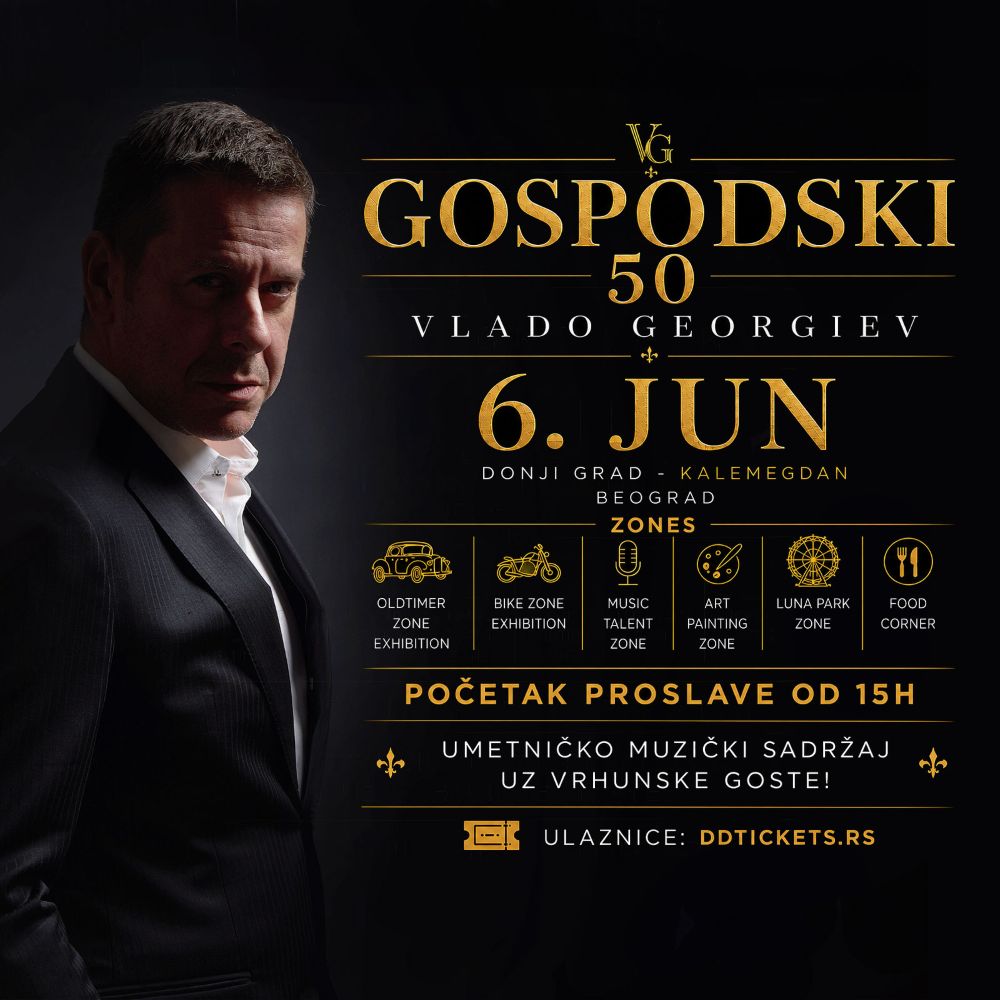 gospodski-50-03 Veliki rođendanski koncert Vlada Georgieva na Kalemegdanu – ‘Gospodski 50’ kao muzički događaj koji će okupiti sve generacije