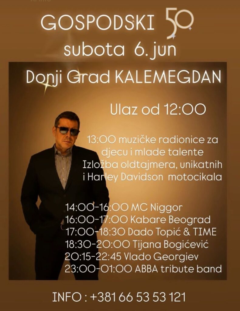 Veliki rođendanski koncert Vlada Georgieva na Kalemegdanu – ‘Gospodski 50’ kao muzički događaj koji će okupiti sve generacije
