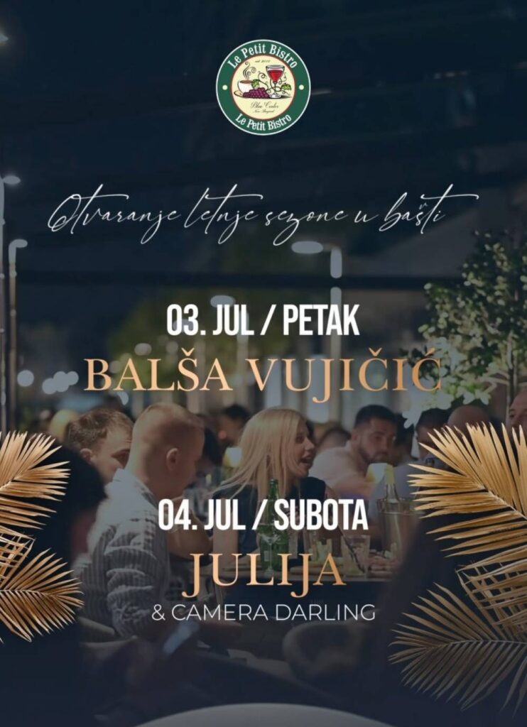 Leto u Le Petit Bistro Blue Centru počinje u bašti, uz koktele i dobru muziku