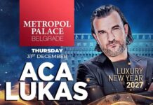 Aca Lukas doček 2027: Hotel Metropol, ekskluzivna večera i šest zona za rezervaciju