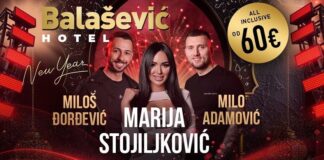 Hotel Balašević doček Nove godine 2027 – rezervišite svoje mesto za najglamurozniju noć!
