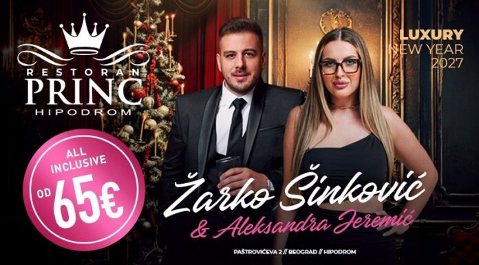 Restoran Princ doček Nove godine 2027 – svečana atmosfera, vrhunska muzika i uživanje bez kompromisa