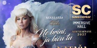 Sava Centar Immersive Hall doček Nove godine 2027 – Nataša Bekvalac i veče puno dobre energije